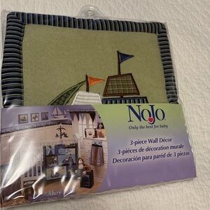 NoJo Nautical Wall Decor Set - Blue and Green